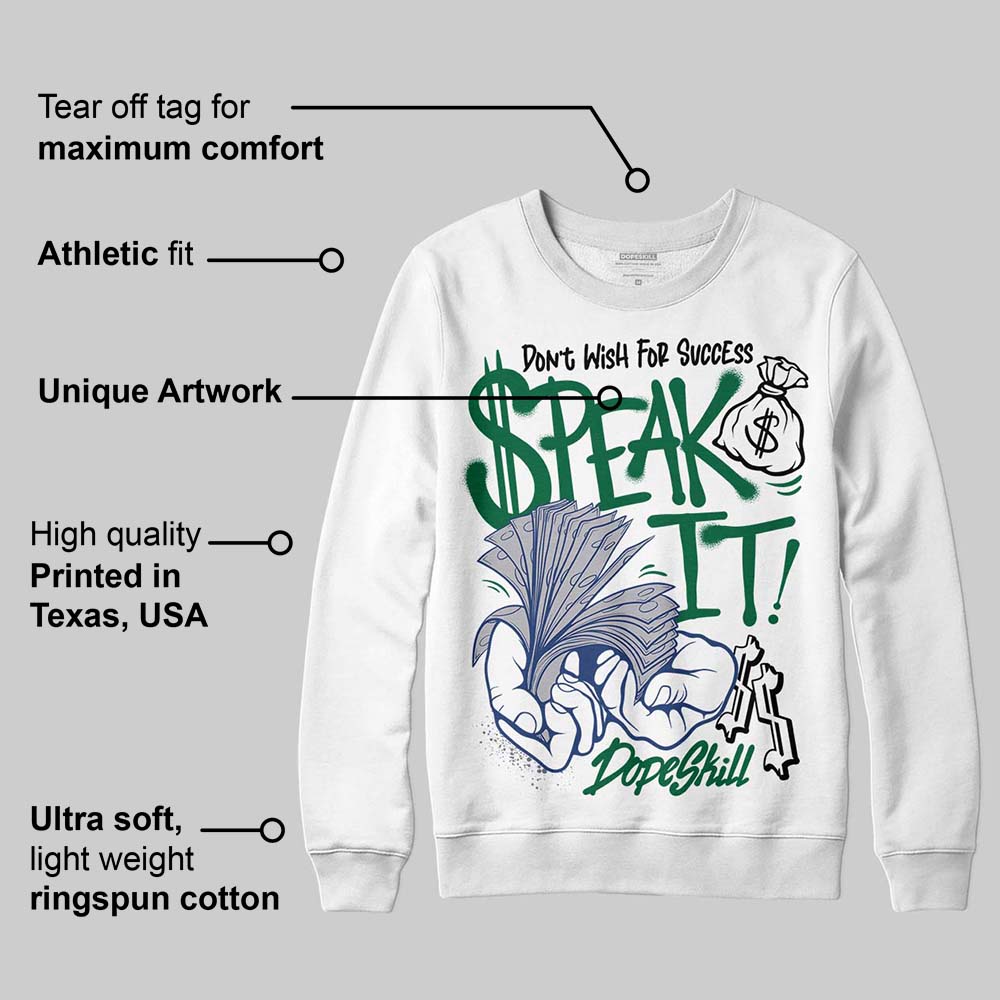 GT-2160 Shamrock Green superstreetwear Sweatshirt Speak It Graphic