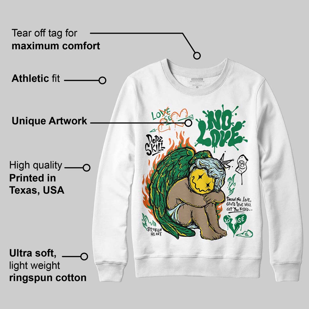 Green Collection superstreetwear Sweatshirt No Love Graphic
