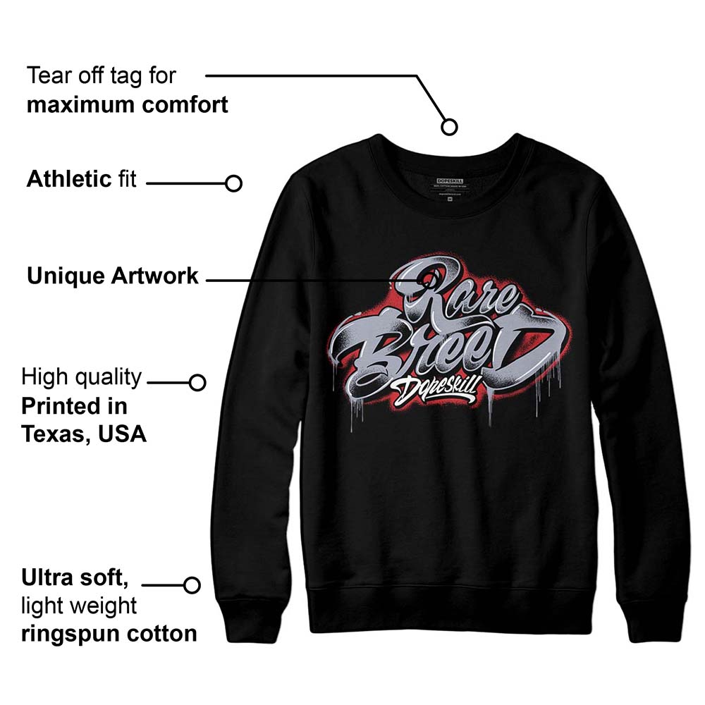 Bred Reimagined 4s superstreetwear Sweatshirt Rare Breed Type Graphic