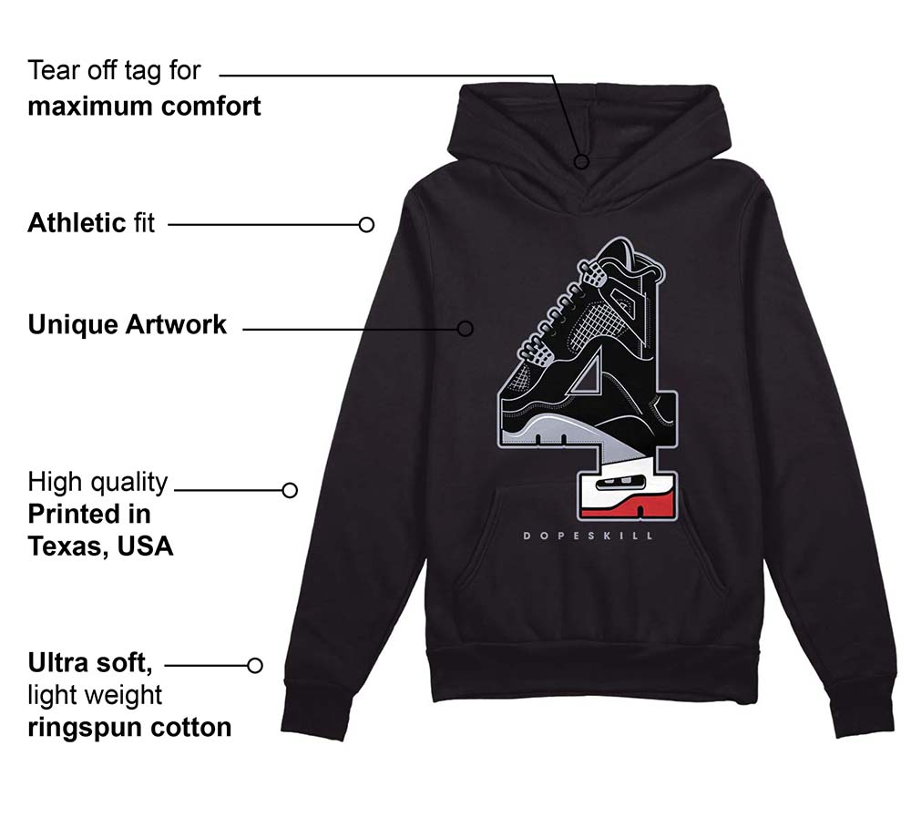 Bred Reimagined 4s superstreetwear Hoodie Sweatshirt No.4 Graphic
