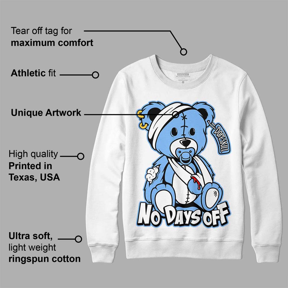 Powder Blue 9s superstreetwear Sweatshirt Hurt Bear Graphic