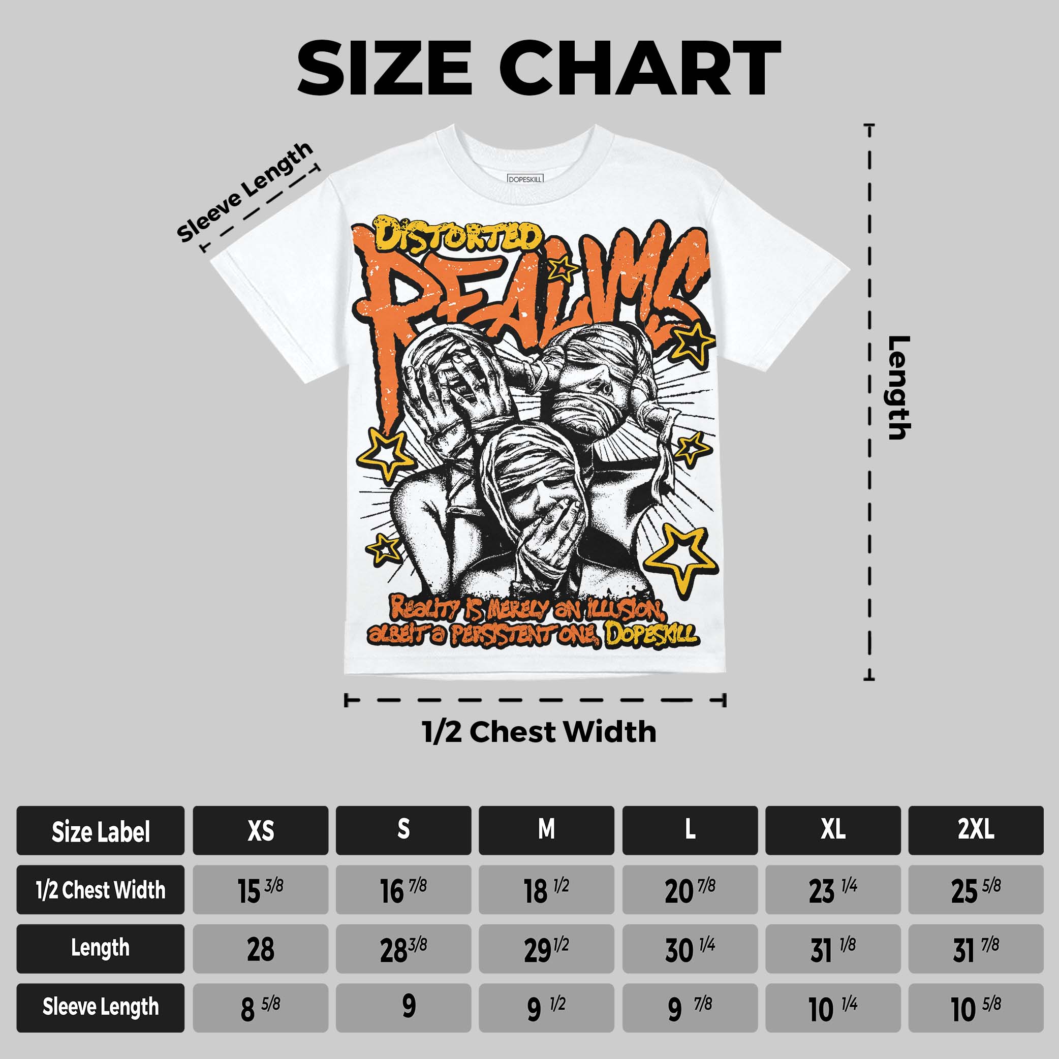 Orange Black White superstreetwear Oversize Print T-Shirt Distorted Realms Graphic