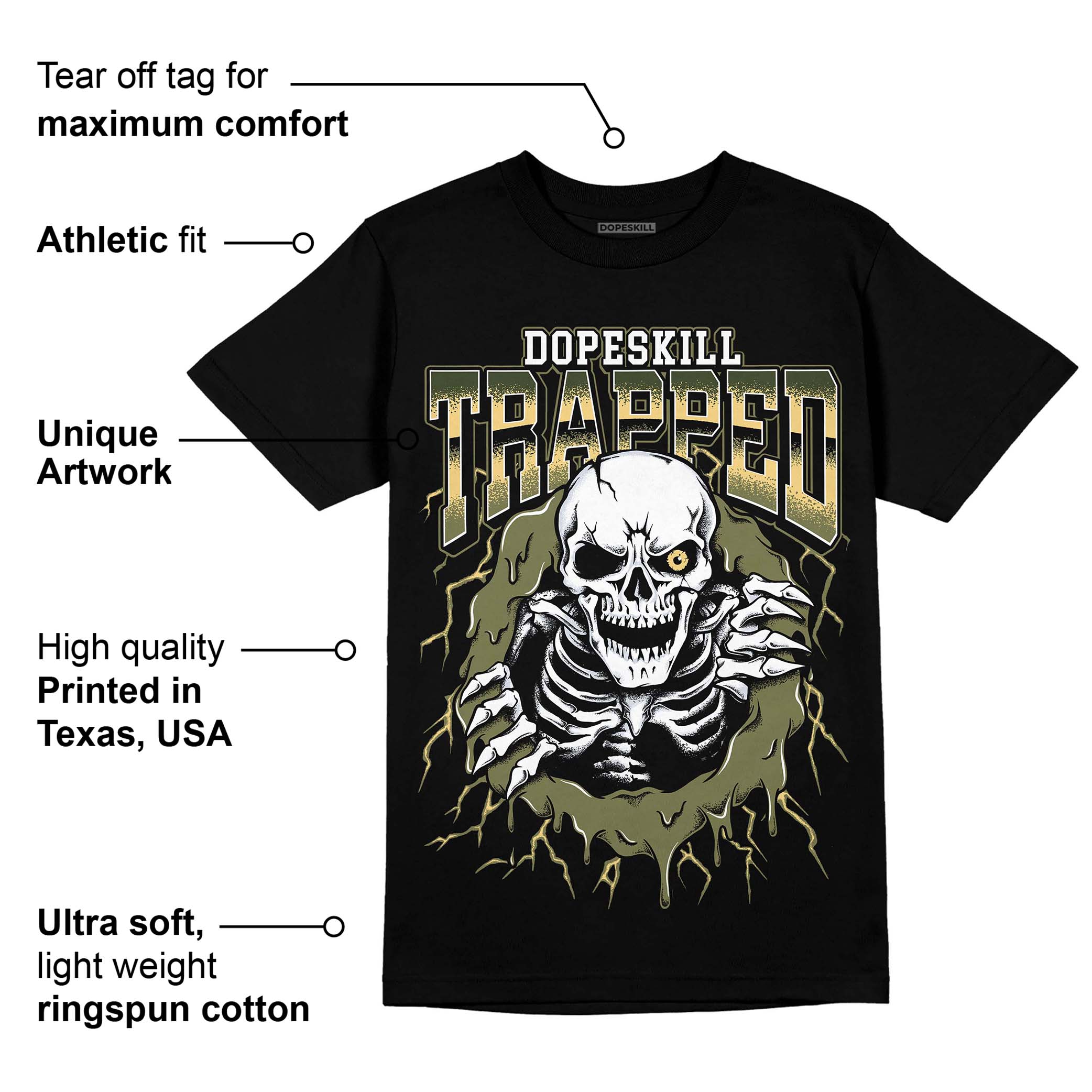 Craft Olive 4s superstreetwear T-Shirt Trapped Halloween Graphic