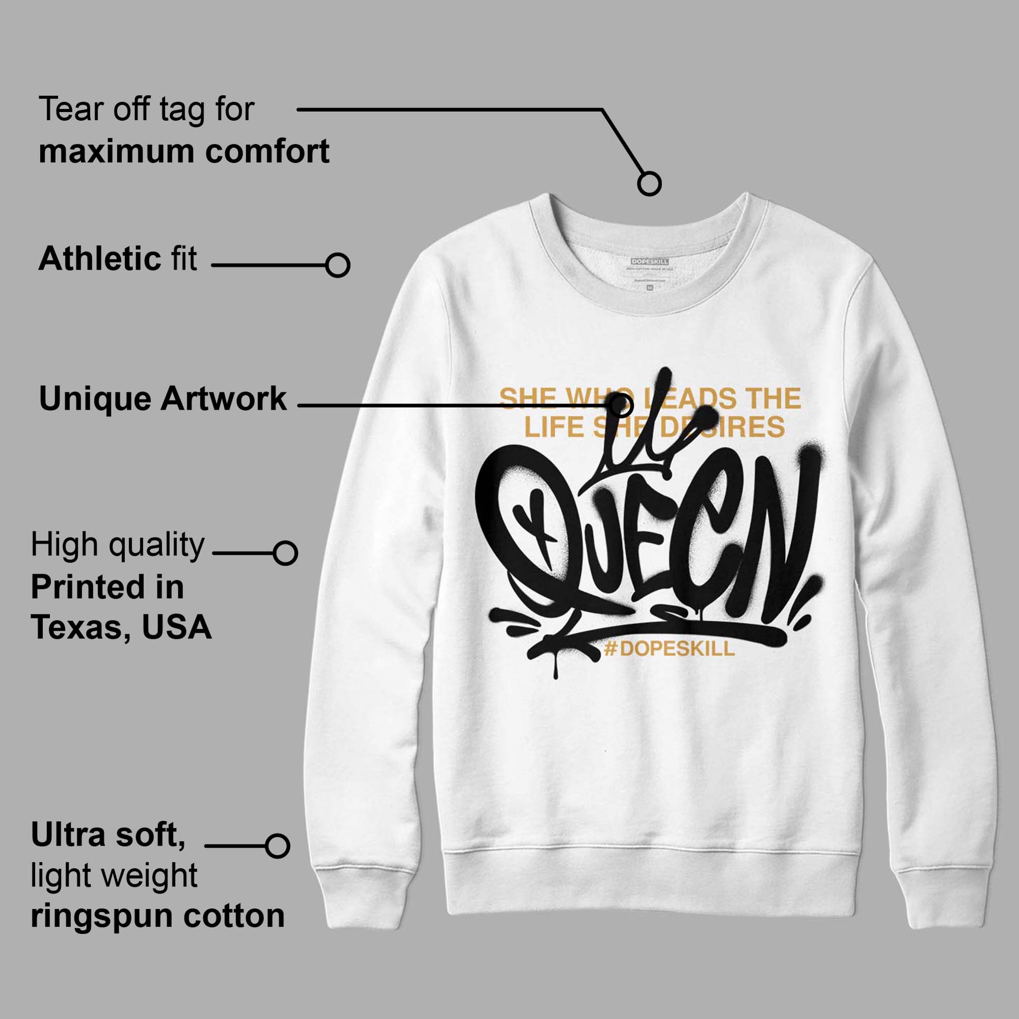 Gratitude 11s superstreetwear Sweatshirt Queen Graphic