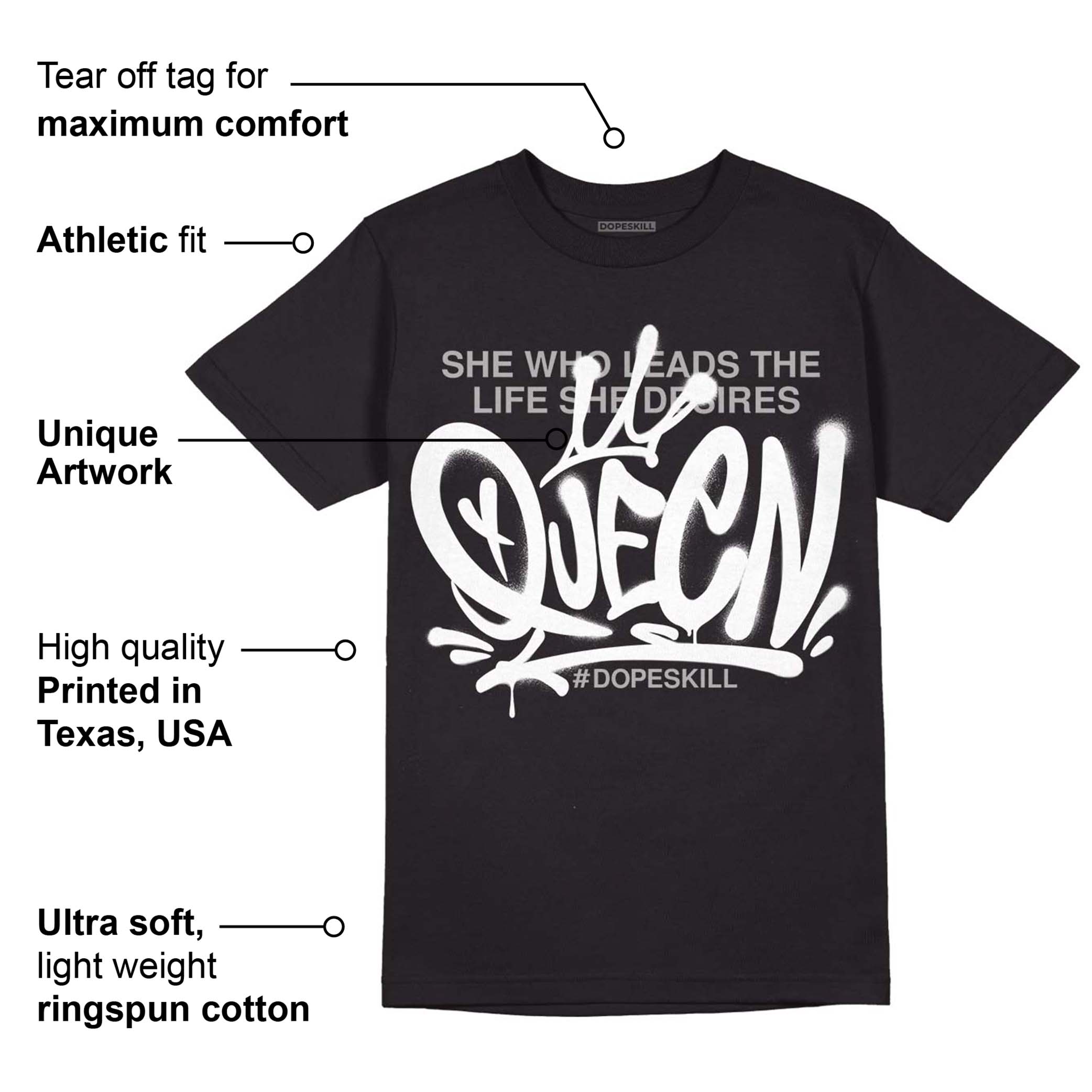 Dunk Low Panda White Black superstreetwear T-Shirt Queen Graphic