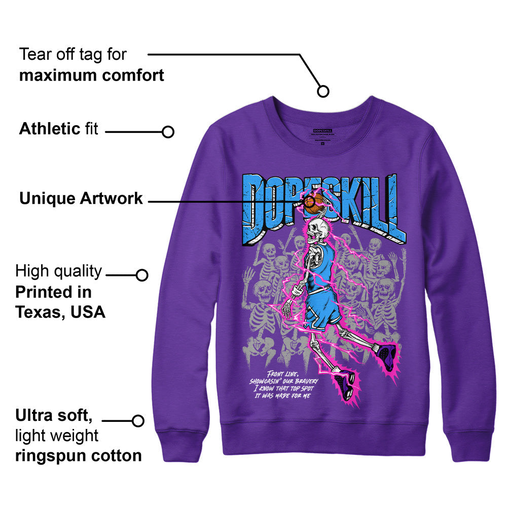 Court Purple 13s superstreetwear Purple Sweatshirt Thunder Dunk Graphic