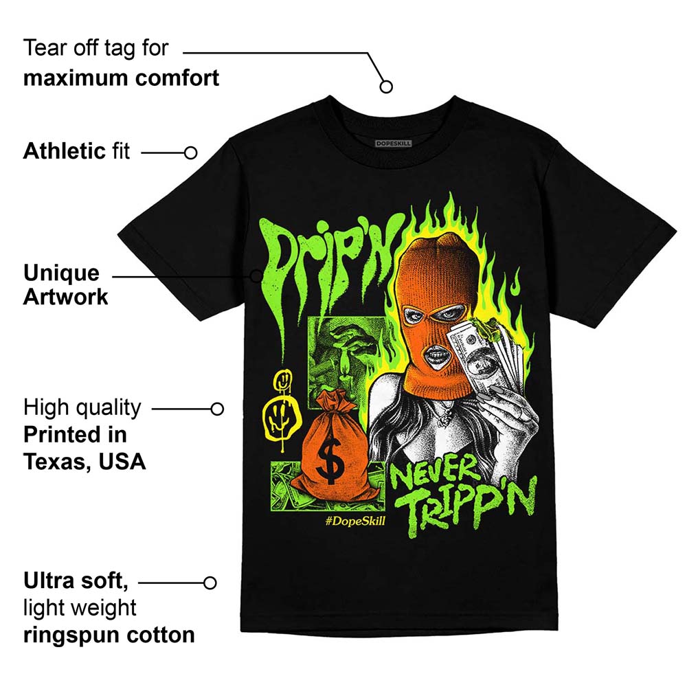 Neon Green Collection superstreetwear T-Shirt Drip'n Never Tripp'n Graphic