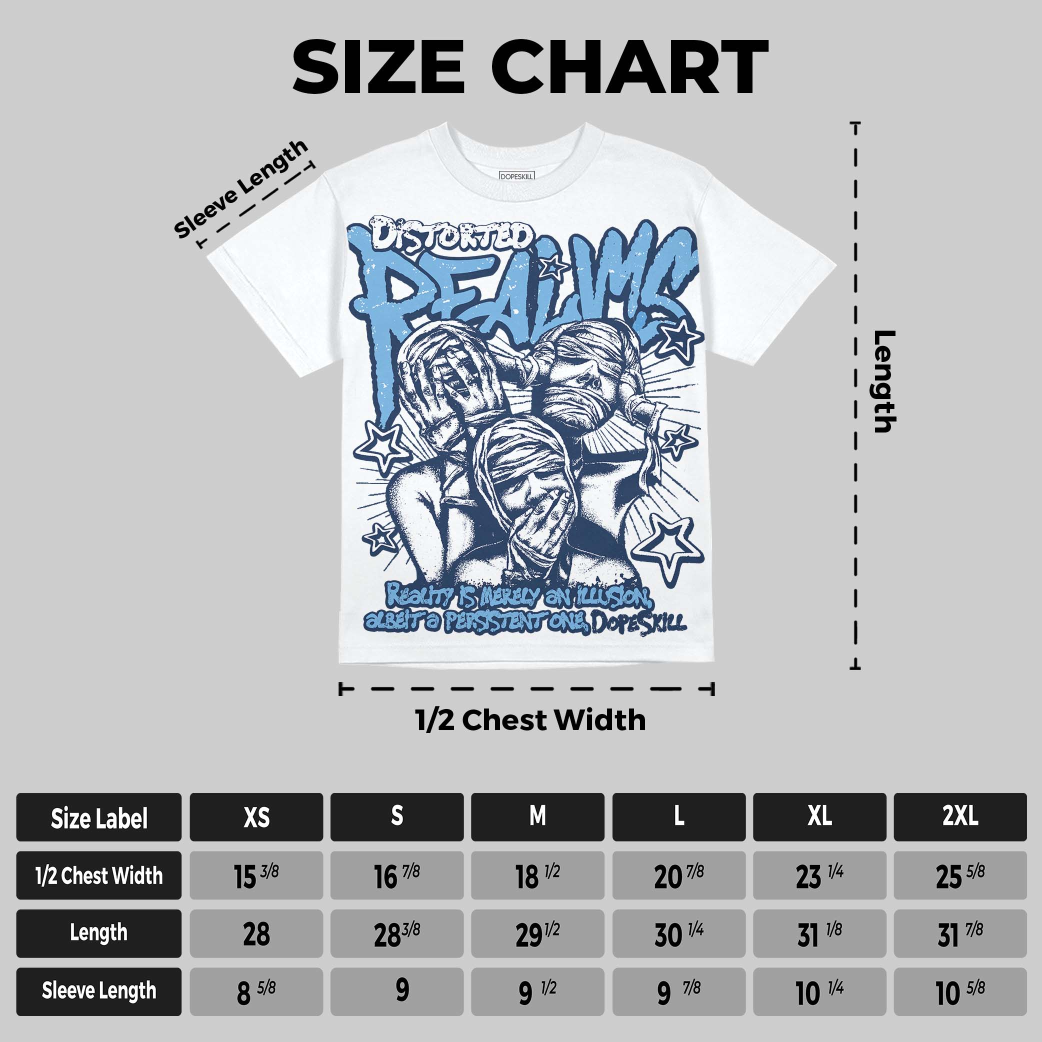 Summit White Navy 4s superstreetwear Oversize Print T-Shirt Distorted Realms Graphic