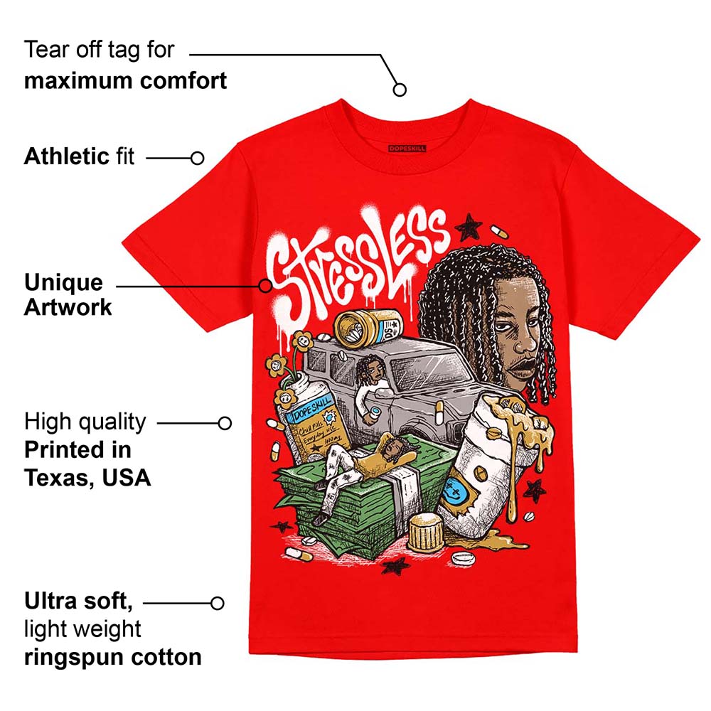 Red Collection superstreetwear Red T-shirt Stressless Graphic