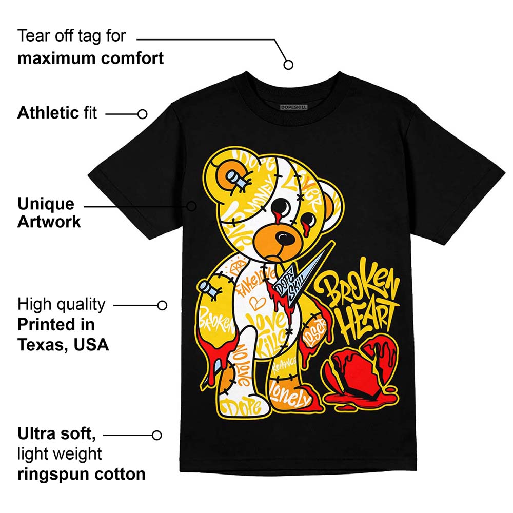 Yellow Ochre 6s superstreetwear T-Shirt Broken Heart Graphic