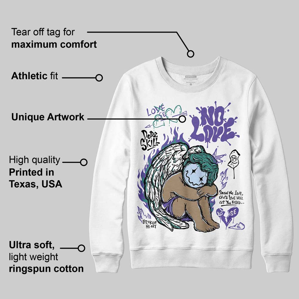 Grape 5s superstreetwear Sweatshirt No Love Graphic