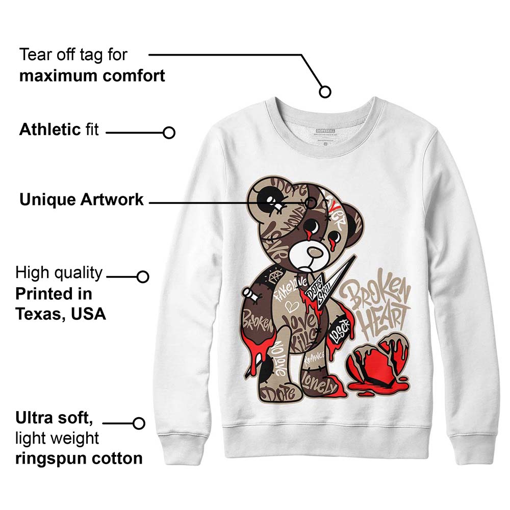 Latte 1s superstreetwear Sweatshirt Broken Heart Graphic