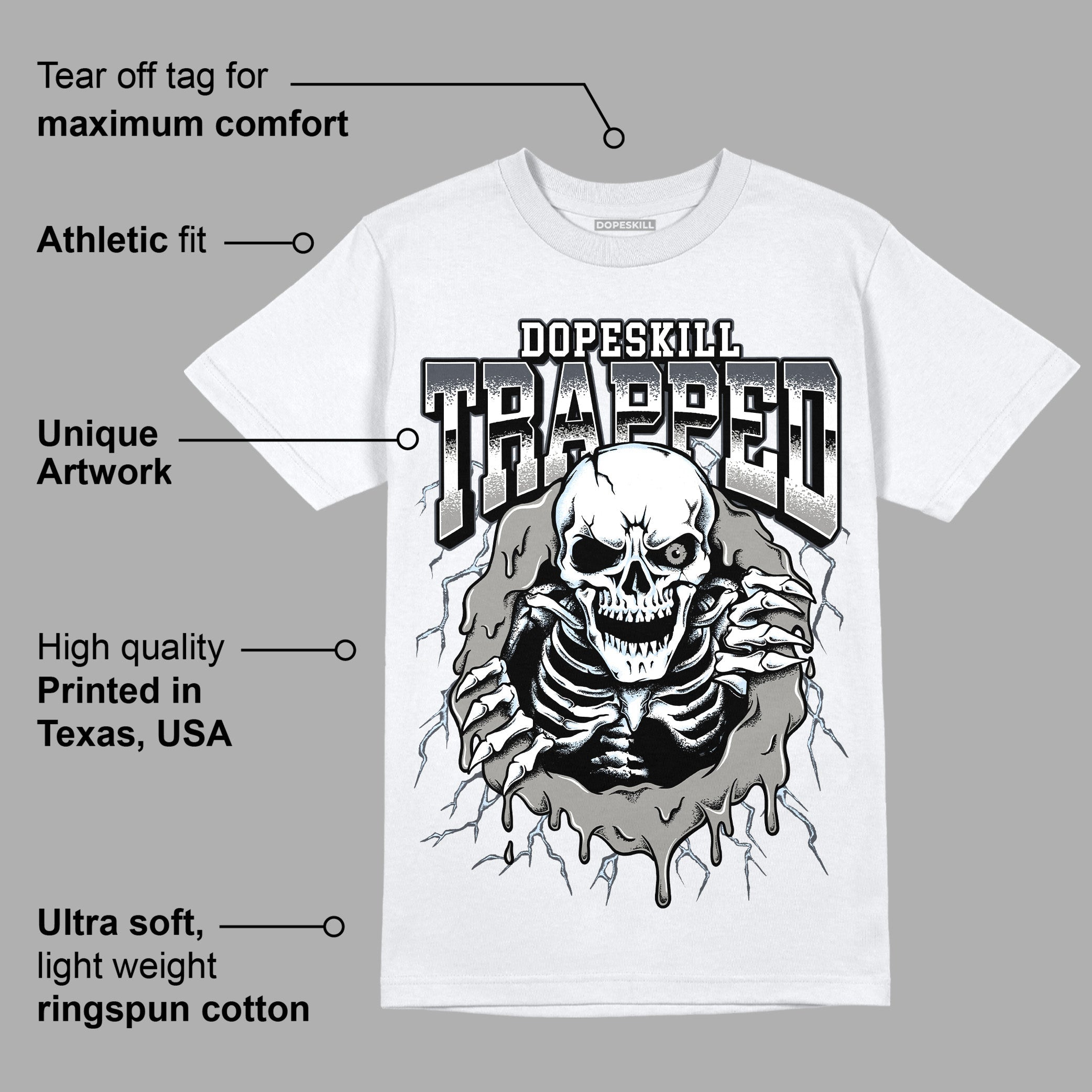 Cool Grey 6s superstreetwear T-Shirt Trapped Halloween Graphic