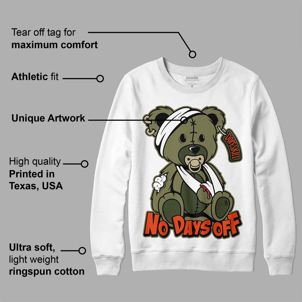Olive Collection superstreetwear Sweatshirt Hurt Bear Graphic