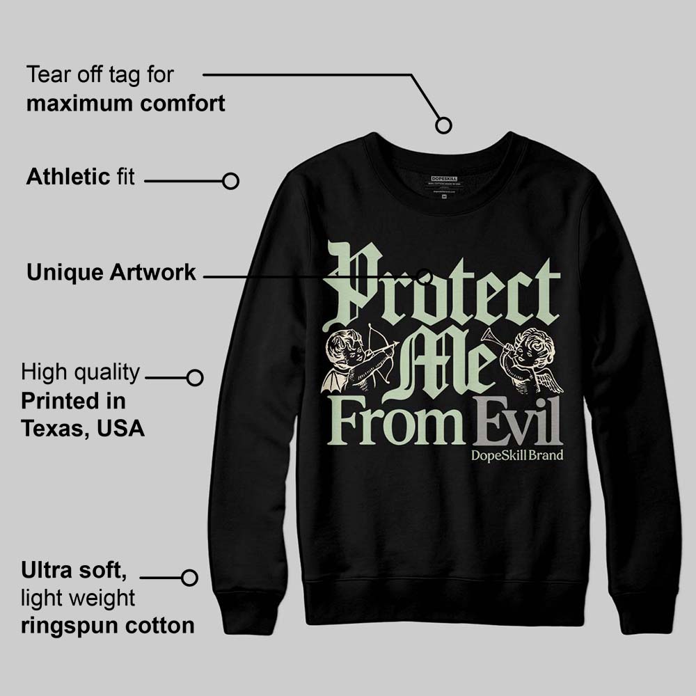Seafoam 4s 2025 superstreetwear Sweatshirt Protect Me From Evil Graphic
