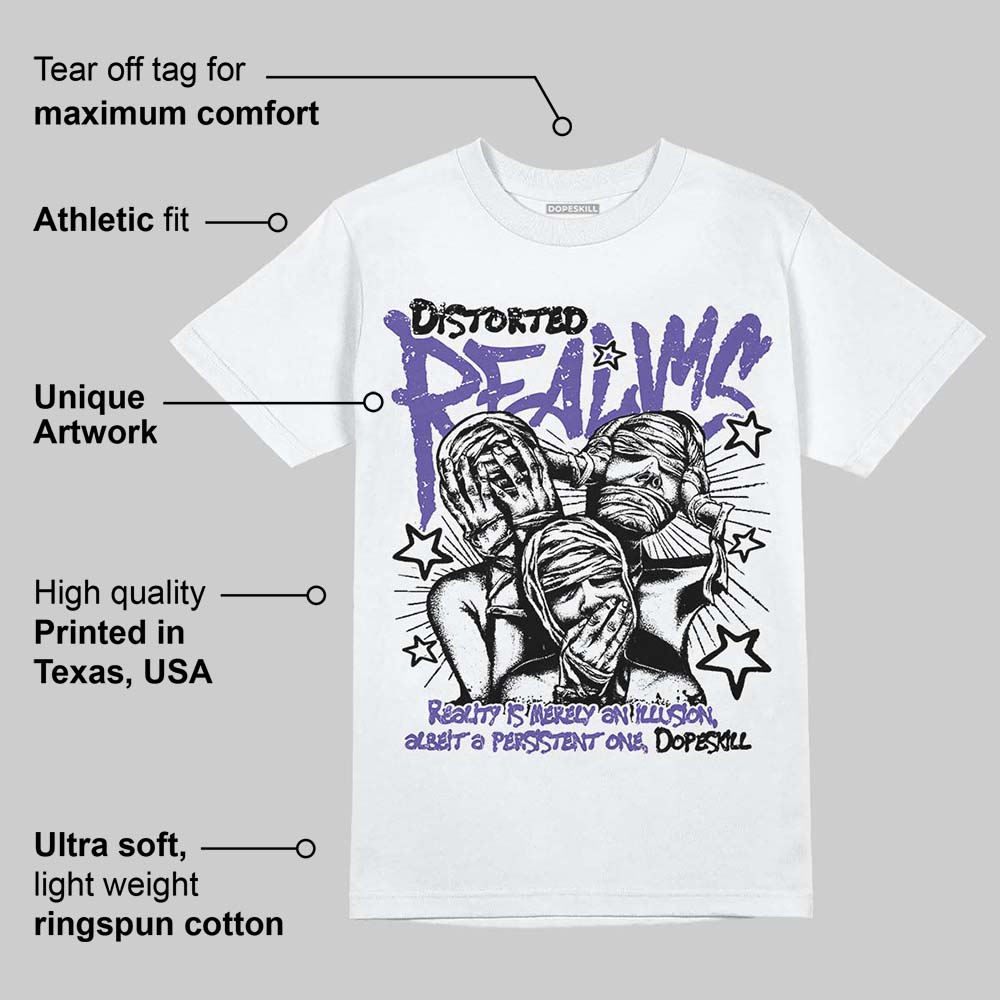 Grape 5s superstreetwear T-Shirt Distorted Realms Graphic