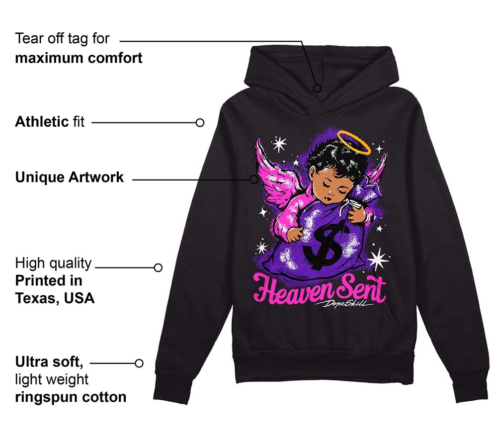 Court Purple 13s superstreetwear Hoodie Sweatshirt Heaven Sent Graphic