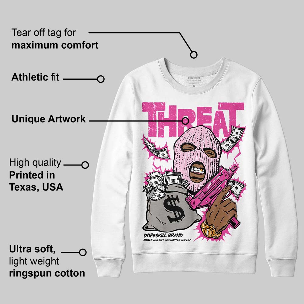 Triple Pink Dunk superstreetwear Sweatshirt Under Threat Graphic