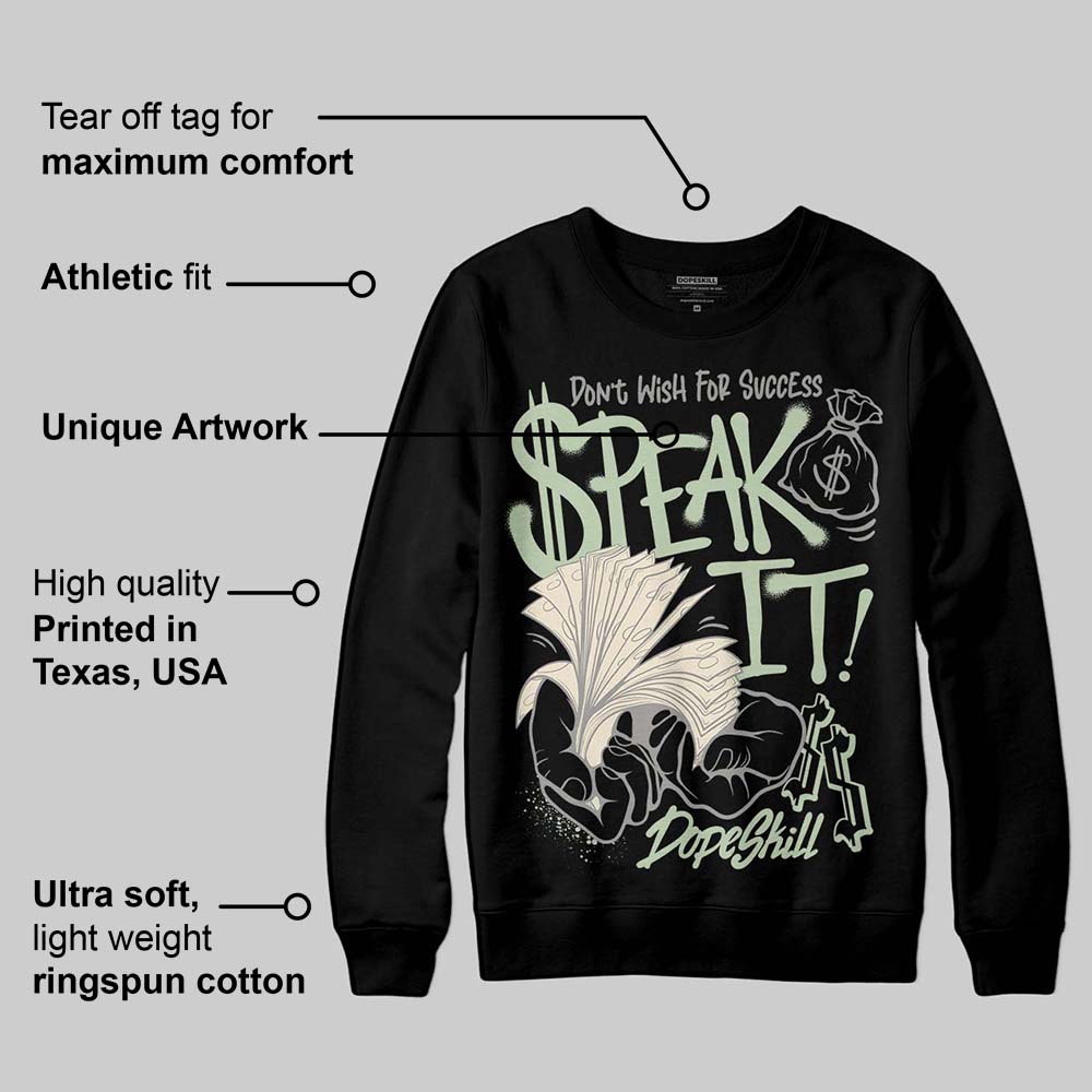 Seafoam 4s 2025 superstreetwear Sweatshirt Speak It Graphic