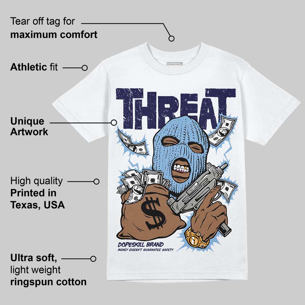 University Blue 6s superstreetwear T-Shirt Under Threat Graphic