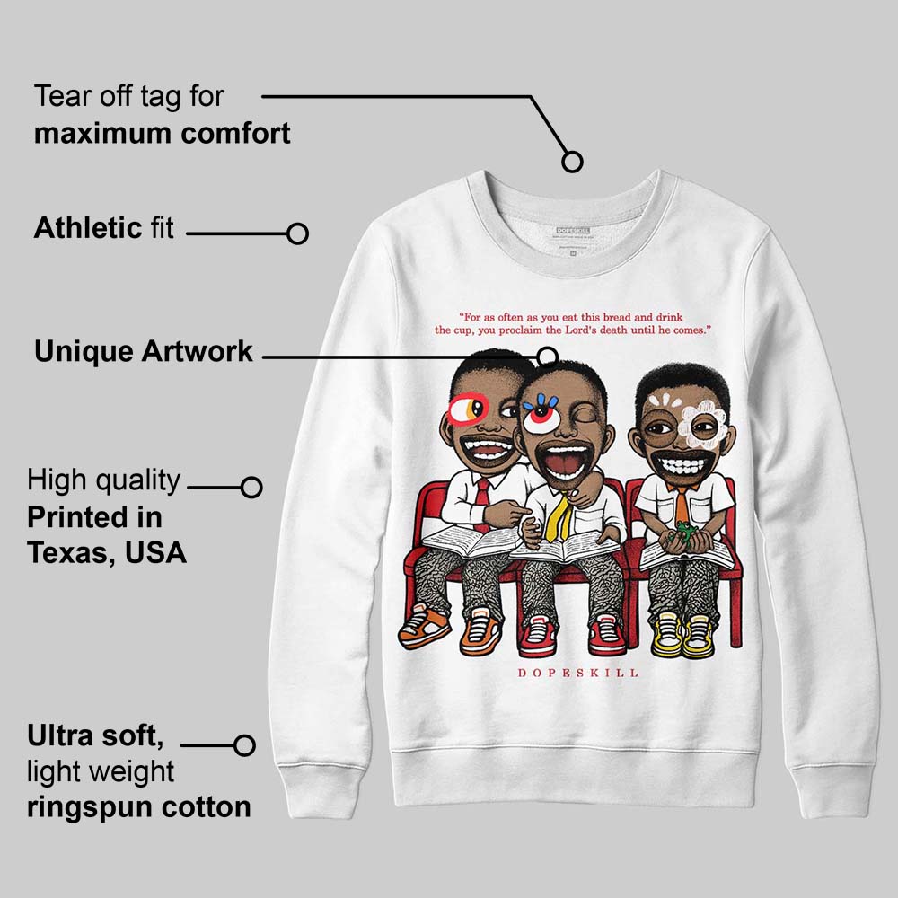 Fire Red 3s superstreetwear Sweatshirt First Sunday Graphic