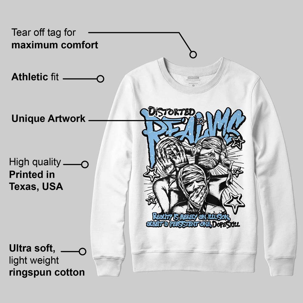 University Blue Collection superstreetwear Sweatshirt Distorted Realms Graphic