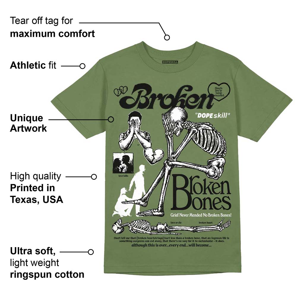Olive Collection superstreetwear Olive T-shirt Broken Bones Graphic