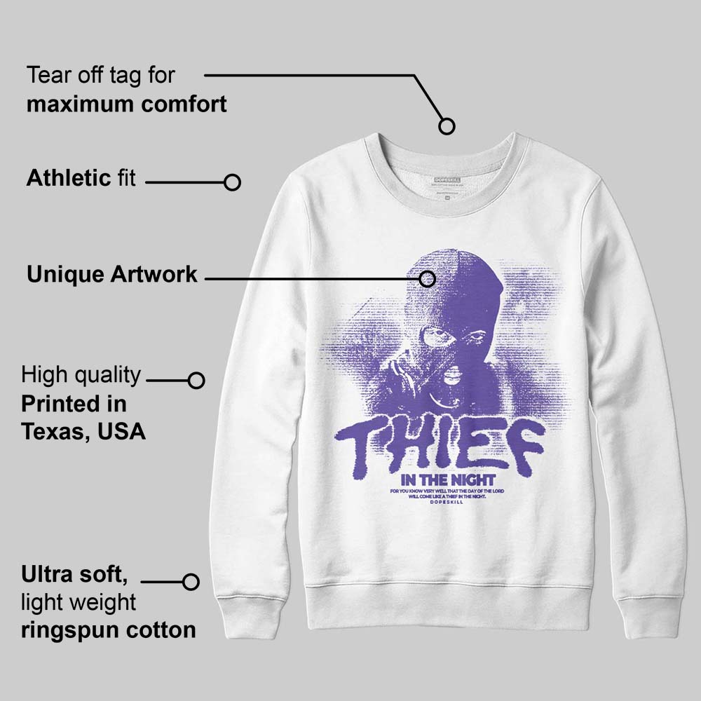 Grape 5s superstreetwear Sweatshirt Thief In The Night Graphic