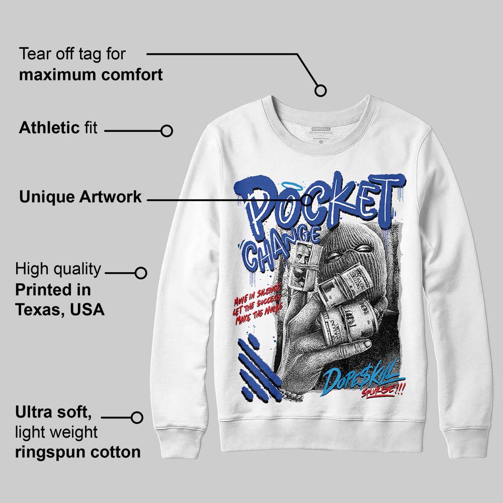 Royal Blue Collection superstreetwear Sweatshirt Pocket Change Graphic