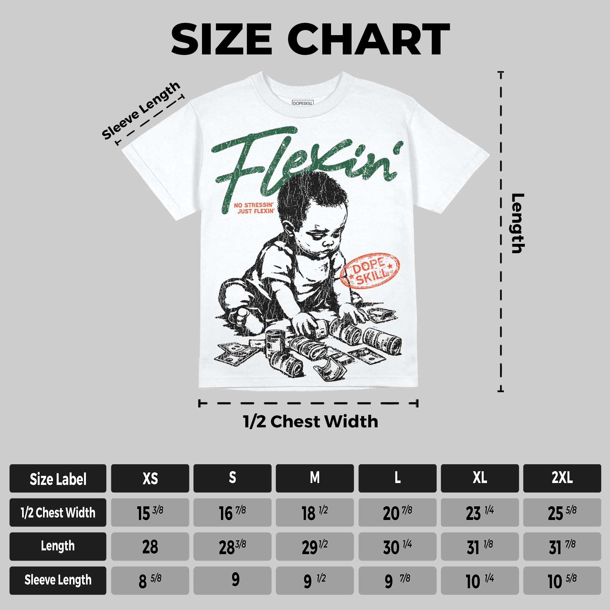Dunk Team Dark Green Orange superstreetwear Oversize Print T-Shirt Flexin' Graphic