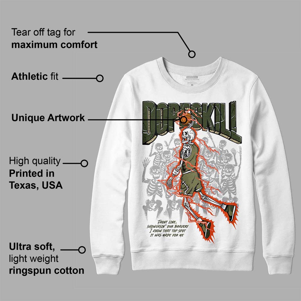 Olive Collection superstreetwear Sweatshirt Thunder Dunk Graphic