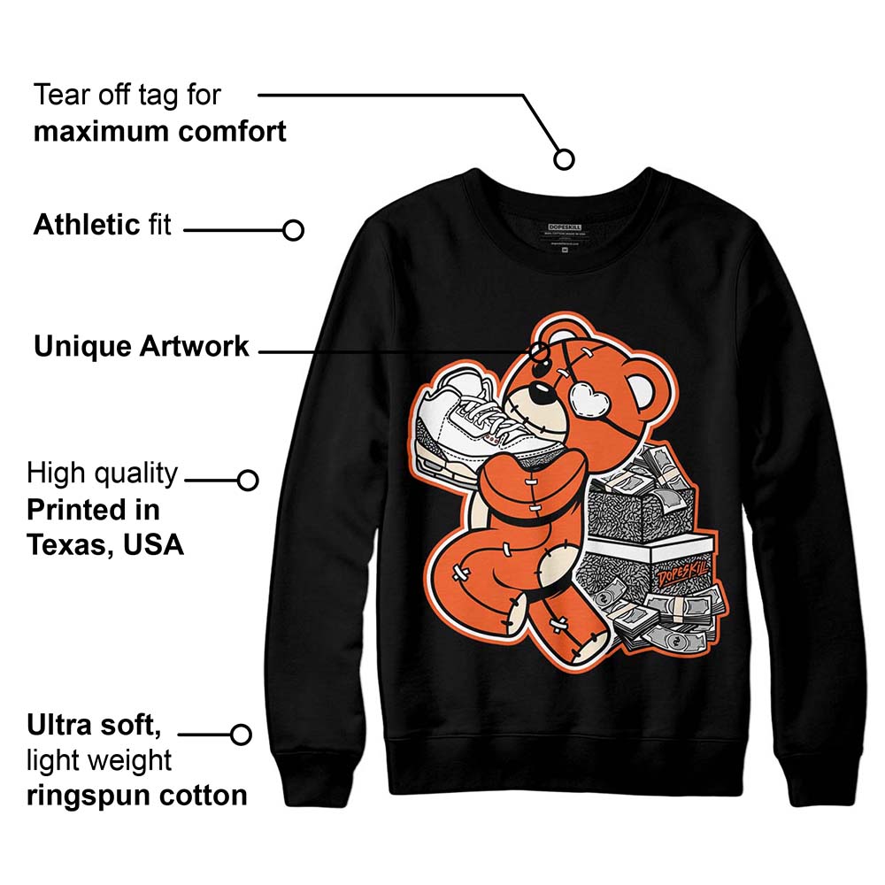 Georgia Peach 3s superstreetwear Sweatshirt Bear Steals Sneaker Graphic