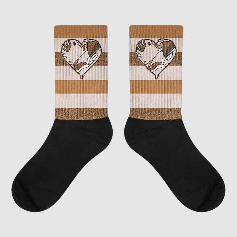 Palomino 3s superstreetwear Sublimated Socks Horizontal Stripes Graphic