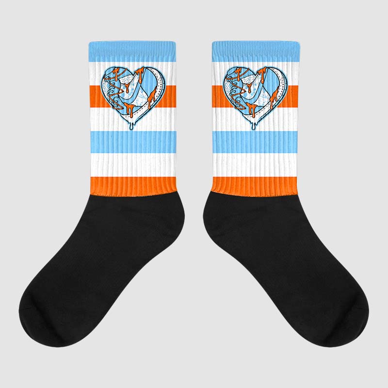 Dunk Low Futura University Blue superstreetwear Sublimated Socks Horizontal Stripes Graphic