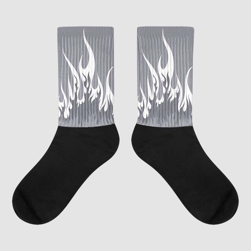 Stealth 14s superstreetwear Sublimated Socks FIRE Graphic
