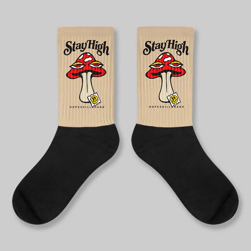 TAN Collection superstreetwear Sublimated Socks Stay High Graphic