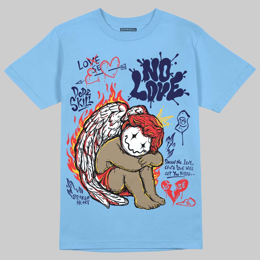 University Blue Collection superstreetwear T-Shirt No Love Graphic
