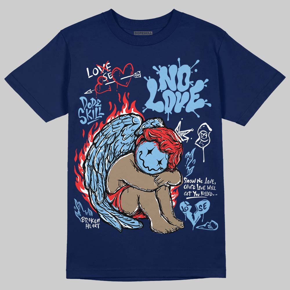 University Blue Collection superstreetwear T-Shirt No Love Graphic