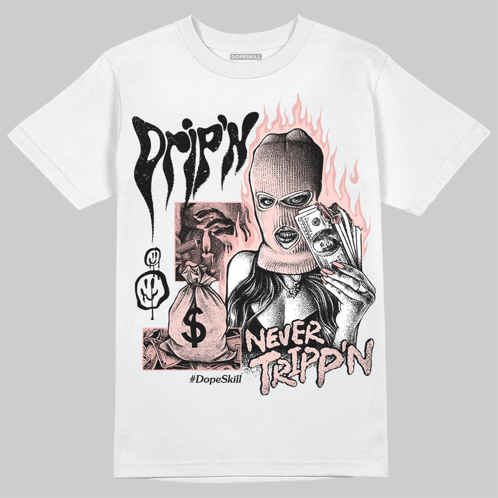 Leather Curb Glitter Pale Pink superstreetwear T-Shirt Drip'n Never Tripp'n Graphic