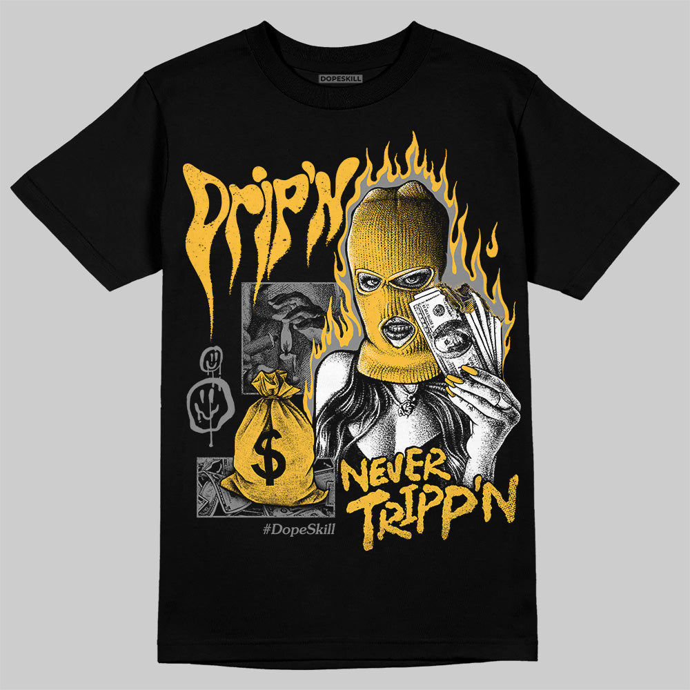 9060 Varsity Gold superstreetwear T-Shirt Drip'n Never Tripp'n Graphic