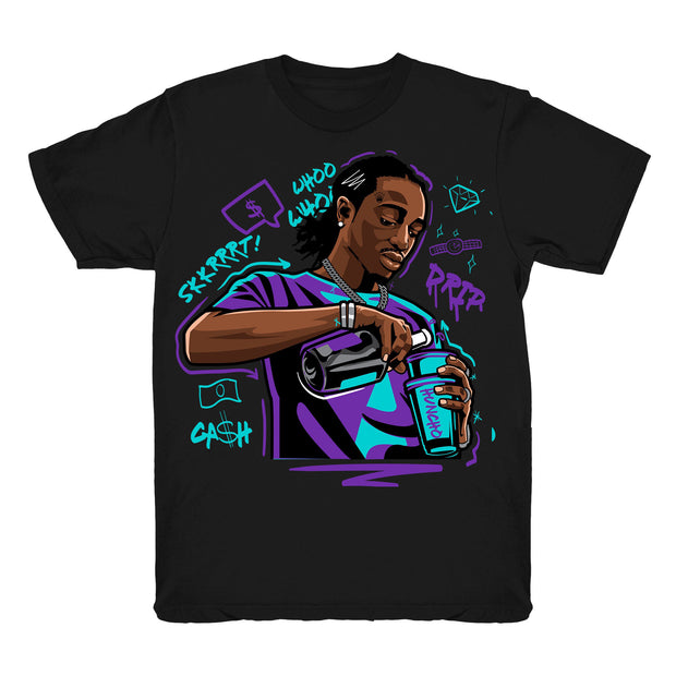 Youth 5 Grape shirt | Quavo Drip - Retro 5 Fresh Prince Grape black tee shirts