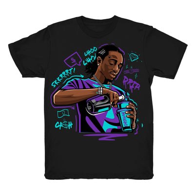 Women 5 Grape shirt | Quavo Drip - Retro 5 Fresh Prince Grape black tee shirts