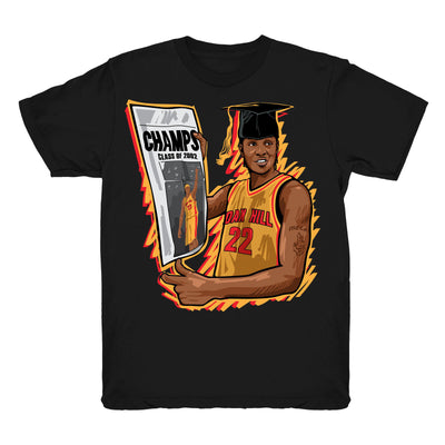 Youth 13 Carmelo Anthony Melo shirt | Champs - Retro 13 Melo Graduation Class of 2002 tee shirts