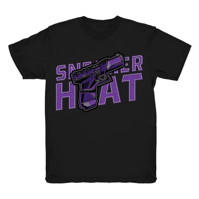 Youth 1 Court Purple shirt | Sneaker Heat - Retro 1 High OG Court Purple black tee shirts