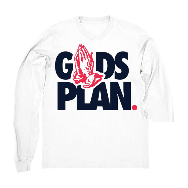 Women 6 Tinker shirt | Drake Gods Plan - Retro 6 Tinker Hatfield White Long Sleeve tee shirts