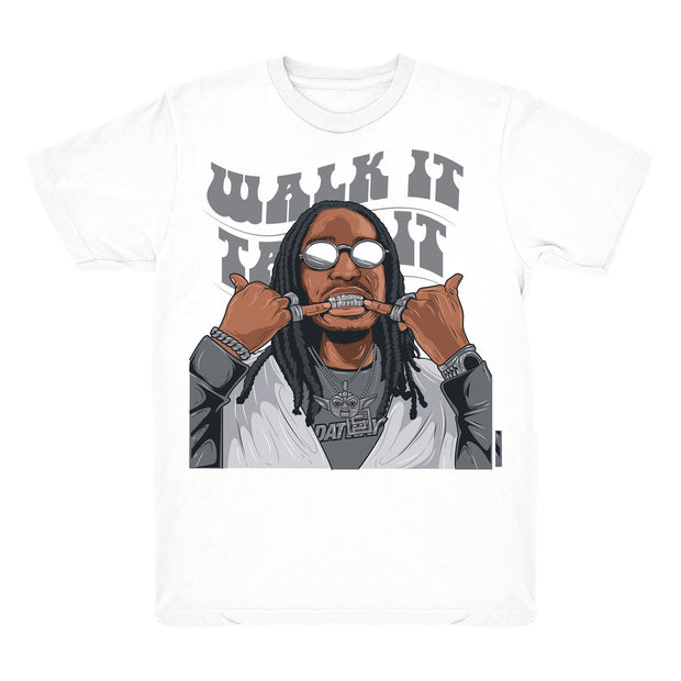 Youth 11 Cool Grey low shirt | Walk It - Retro 11 low Cool white tee shirts