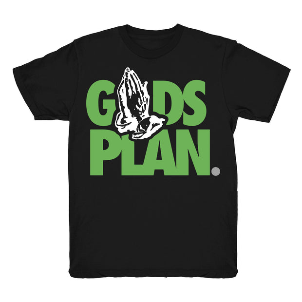 Youth 3 Chlorophyll shirt | Drake Gods Plan - Retro 3 Chlorophyll Tinker Black tee shirts