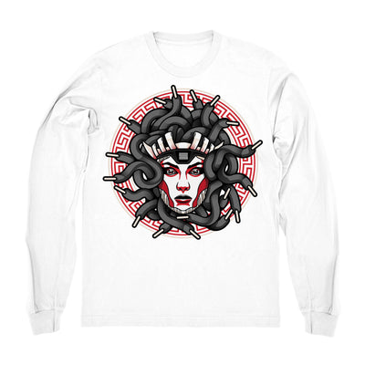 Youth 11 Platinum Tint shirt | Medusa Laced - Retro 11 Platinum Tint White long sleeve tee shirts