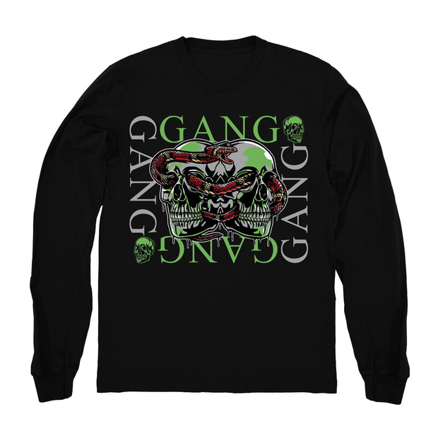 Women 3 Chlorophyll shirt | Gang Gang - Retro 3 Chlorophyll Tinker Long Sleeve Black tee shirts