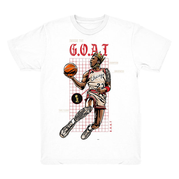 Youth 11 Platinum Tint shirt | Inside The Goat - Retro 11 Platinum Tint White tee shirts